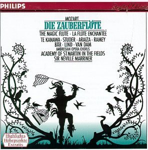 W.A. Mozart/Magic Flute-Hlts@Ramey/Araiza/Te Kanawa/Studer@Marriner/Asmf